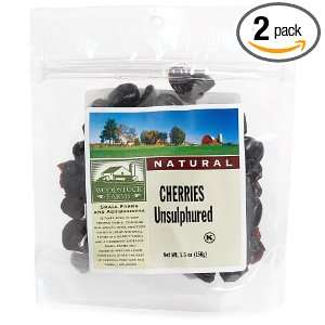 Woodstock Farms Cherries, Unsulphured, 5.5 Ounce Bags (Pack of 2 
