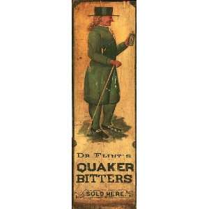  Quaker Bitters Advertisement Vintage Sign Patio, Lawn 