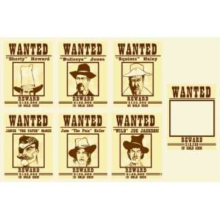    Rodeo Cowboy Misc. Wanted Posters (6pks Case)