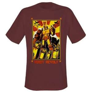        Transformers T Shirt Robot Revolt marron (M) Toys & Games
