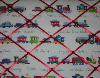 TRAIN Ryder French Message Memo Boys Message Board mw Pottery Barn 