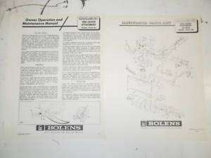 Original Bolens Estate Keeper 32 Snow Cast Manual 1966  
