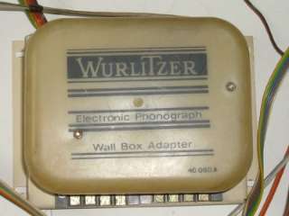 WURLITZER JUKEBOX WALL BOX ADAPTOR PART No 40 060 A.  