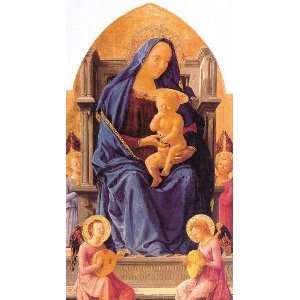   24x36 Inch, painting name Madonna with Child and Angels, By Masaccio
