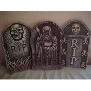  Halloween Tombstones Set Of 3