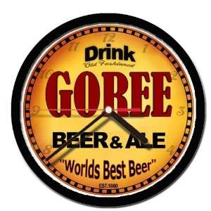  GOREE beer and ale cerveza wall clock 