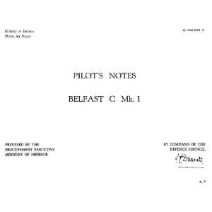    Shorts Belfast Aircraft Pilots Notes Manual Shorts Books