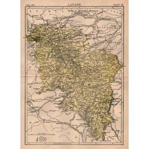   Antique Map of Lanark from Encyclopedia Britannica