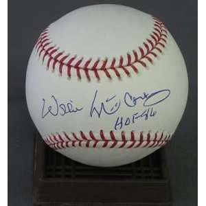  Willie McCovey Signed Major League Baseball   HOF 86 