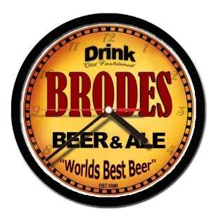  BRODES beer and ale cerveza wall clock 