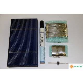 80 Prime Solar Cell DIY Kit with Solar Tabbing, Bus, Flux and Diode