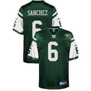  Mark Sanchez New York Jets Replica Adult Team Color Jersey   M 