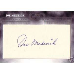  06 Topps JOE MEDWICK Sterling Cut Autograph Sports 