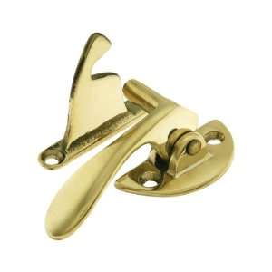 Solid Brass 3/8 Offset Right Hand Hoosier Latch in Unlacquered Brass.
