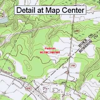 USGS Topographic Quadrangle Map   Parkton, North Carolina (Folded 