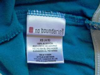 NO Boundaries girls shorts size XS 4/5 blue  