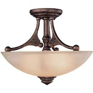   Broughton Tuscan Semi Flush Ceiling Fixture from the Broughton