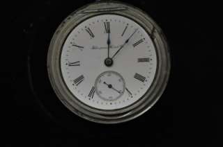   SIZE HAMPDEN DUEBER WATCH CO SWING OUT STYLE POCKET WATCH FOR REPAIR