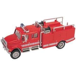  HO Crew Cab Brush Fire Truck Red Toys & Games