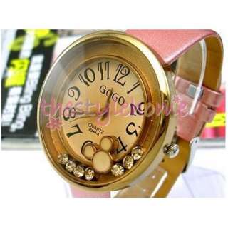   Pattern Pink Strap Wrist Watch for Lady Girl Sweet Gift NEW  