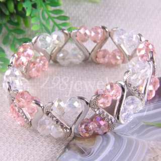 Swarovski Crystal beads Stretch Bracelet 7 TH754  
