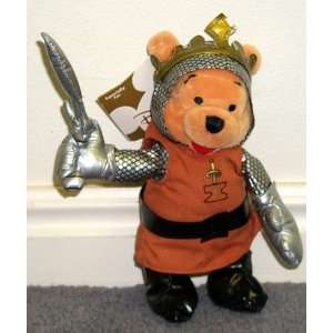  Rare Disney Winnie the Pooh Sword in the Stone King 8 Inch 