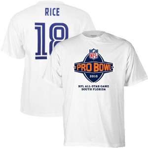   2010 Pro Bowl White #18 Sidney Rice Player T shirt