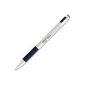  Ballpoint Pen,Refill,Retract.,Bold,STST Barrel,BK Ink Qty 