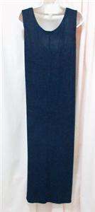 PICCALINO PLUS WOMENS SZ 16W 2 PC SUIT LONG DRESS JACKET NAVY BLUE 