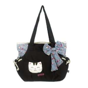 com [Sweet Cat] 100% Cotton Canvas Shoulder Bag / Swingpack / Travel 