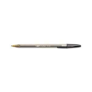  Cristal Ballpoint Stick Pen, Black Ink, Bold, Dozen