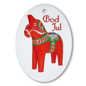  God Jul Dala Holiday Oval Ornament by 