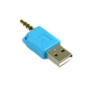    Blue USB adapter for the 2 Gen Apple iPod Shuffle 