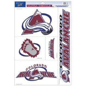  Colorado Avalanche Static Cling Decal Sheet *SALE* Sports 