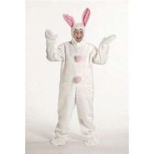  White Easter Bunny Suit with Open Face Child Costume Size 