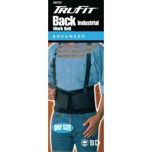  Tru fit Back Belt With Removable Suspenders Black One Size 