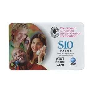 Collectible Phone Card $10. (66 Min.) Susan G. Komen Breast Cancer 
