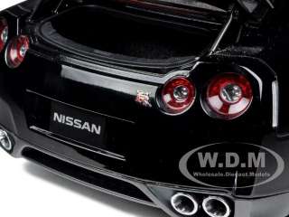 NISSAN GT R R35 SUPER BLACK 1/18 DIECAST CAR MODEL BY AUTOART 77394 