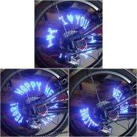 Tire Valve Cap Light Gas mouth lamp Wheel Lights Blue Light 7 LED for 