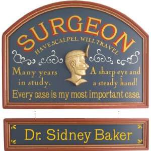  Surgeon Gift Sign Personalized