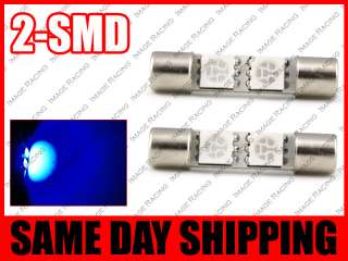 2x   2 SMD LED Super Bright Blue Visor Vanity Mirror Light Bulbs (1 