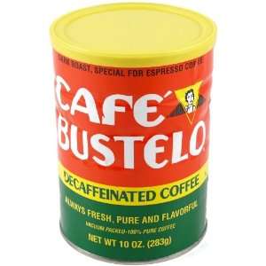  Bustelo Decaf Dark Roast Ground Espresso Coffee Can 10 