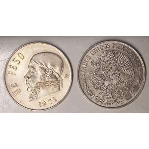  1971 Mexico Peso Coin 