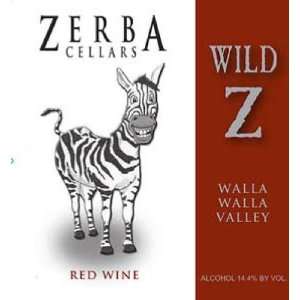  2007 Zerba Cellars Wild Z Red Table Wine 750ml Grocery 