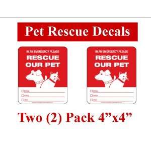   Fire Disaster Safety Rescue Decals   Save our Pet