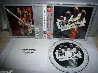 JUDAS PRIEST BRITISH STEEL + 2 TRACKS JAPAN CD OBI  