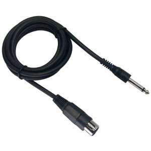  MediaStar® Unbalanced XLR Female to 1/4 Male Microphone Cable 