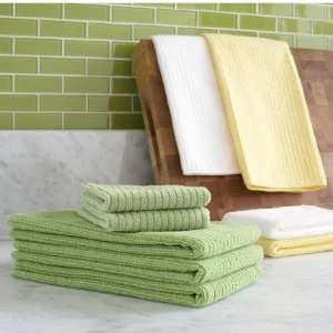 Microfiber Kitchen Towels, Sets of 4, Yellow, 16x19  