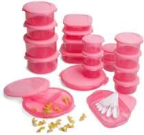    Pyrex Storage Set   Superseal 48 Piece Food Saver Set, Pretty Pink