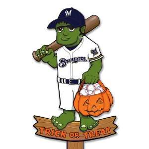  BSS   Milwaukee Brewers MLB Halloween Frankenstein Stake 